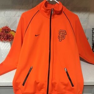 Nike Antigua Orange SF Giants Track Jacket